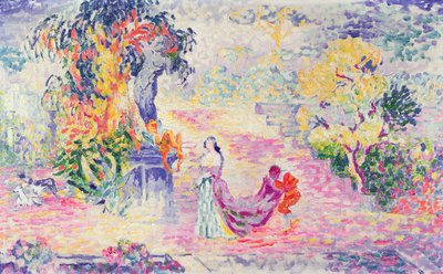 Parktaki Kadın, 1909 by Henri Edmond Cross