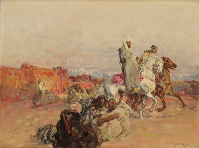 Bir Grup Kuzey Afrikalı Atlı by Henri Emilien Rousseau