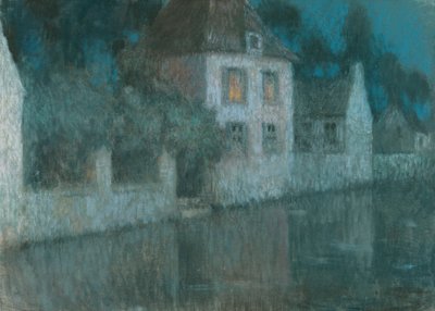 Nemours Kanalı; Le Canal ve Nemours by Henri Eugene Augustin Le Sidaner