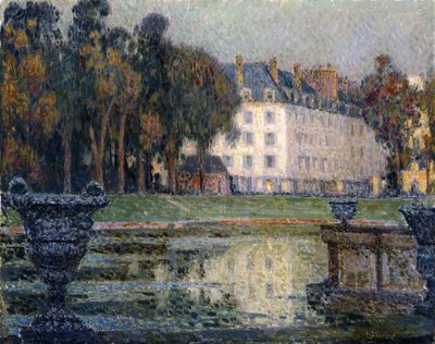 Alacakaranlıkta Neptün Çeşmesi by Henri Eugene Augustin Le Sidaner