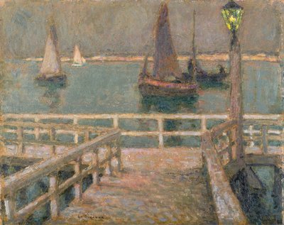 İskele (petrol) by Henri Eugene Augustin Le Sidaner