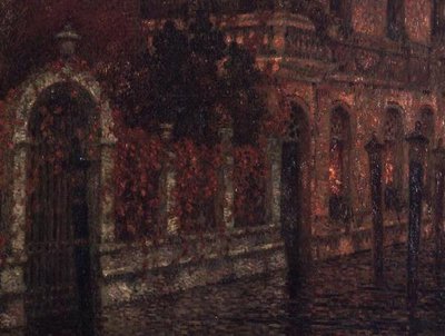 Venedik Kanalı (tuval üzerine yağlı boya) by Henri Eugene Augustin Le Sidaner