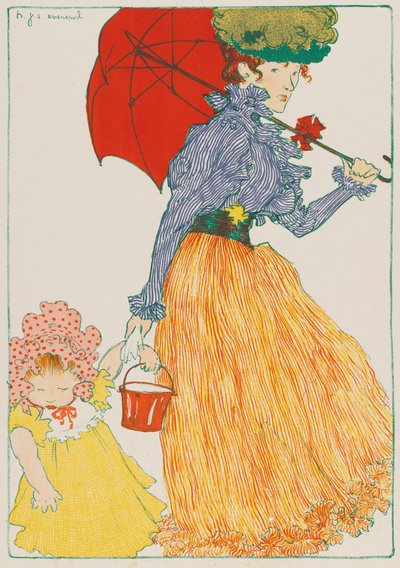 Meydanda, 1897. by Henri Jacques Edouard Evenepoel