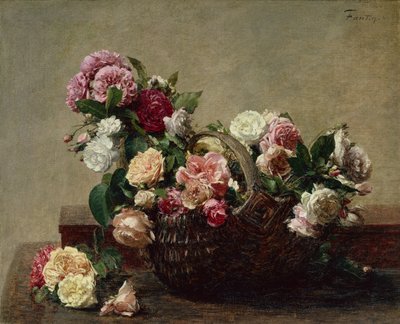 Gül Sepeti by Ignace Henri Jean Fantin Latour
