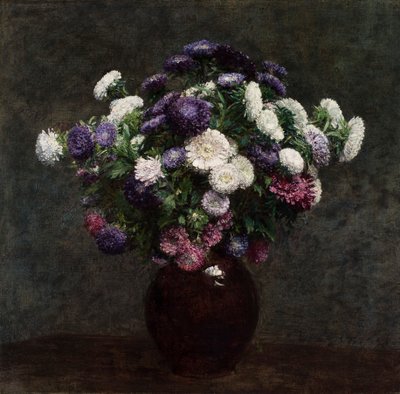 Vazoda Asterler by Ignace Henri Jean Fantin Latour