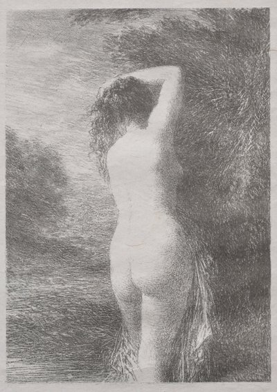 yüzücü ayakta by Ignace Henri Jean Fantin-Latour