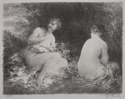 banyo yapanlar by Ignace Henri Jean Fantin Latour