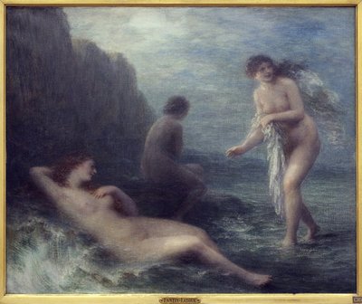 Deniz yoluyla. Henri Fantin Latour (1836-1904), Tuval Üzerine Yağlıboya Tablo by Ignace Henri Jean Fantin Latour