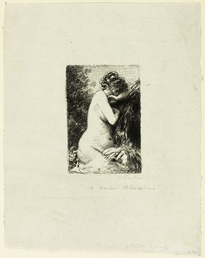 Ağlayan Kadın: Sağ Profilde Oturan Kadının İncelenmesi by Ignace Henri Jean Fantin Latour