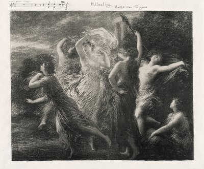 Truva atlarının dansı by Ignace Henri Jean Fantin Latour