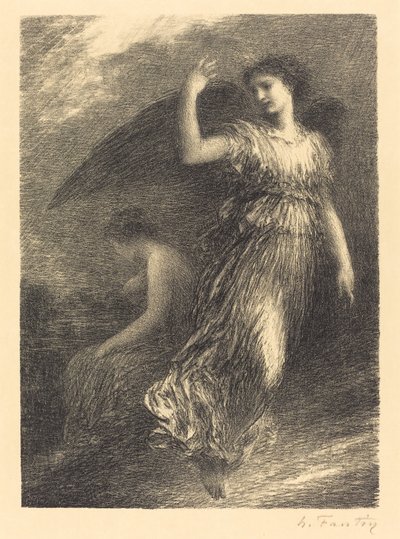 "Paradise and the Peri"den ilk çıkış (3. plaka) by Ignace Henri Jean Fantin Latour