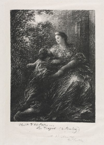 Truva atlarının düeti by Ignace Henri Jean Fantin Latour