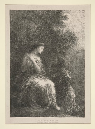 ikilisi by Ignace Henri Jean Fantin Latour