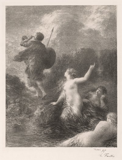 Goetterdaemmerung: Siegfried et les filles by Ignace Henri Jean Fantin-Latour