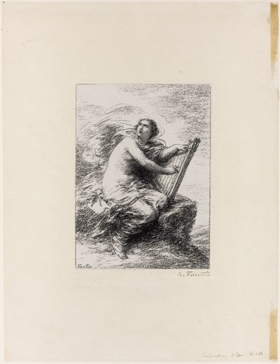 İlham, ilk plaka by Ignace Henri Jean Fantin-Latour