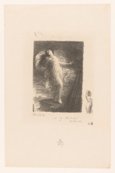 Jonge vrouw uit Taranto valt van de boeg van een schip genç Tarentine Elegy XX (Eski tarzda) Gedichten van André Chénier (dizi adı) André Chénier