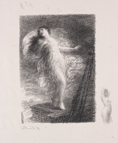 genç Tarentina by Ignace Henri Jean Fantin Latour
