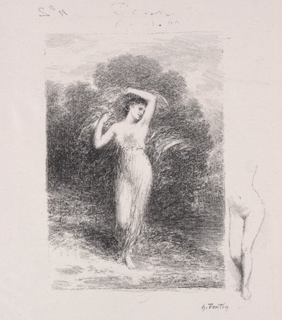 genç hasta by Ignace Henri Jean Fantin Latour