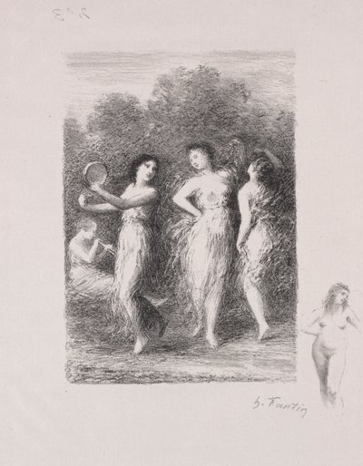 genç hasta by Ignace Henri Jean Fantin Latour