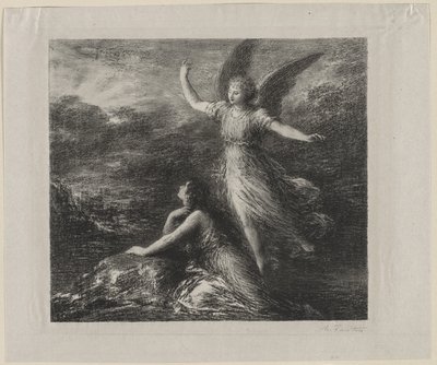 Cennet ve Peri by Ignace Henri Jean Fantin-Latour