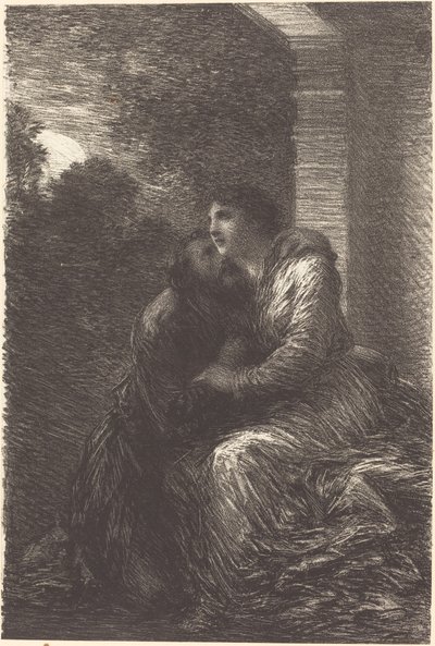 "Lohengrin"in III. Perdesinden Aşk Sahnesi by Ignace Henri Jean Fantin Latour