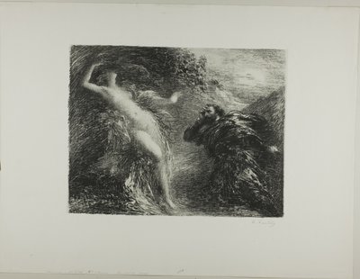 Manfred ve Astartea, üçüncü plaka by Ignace Henri Jean Fantin Latour