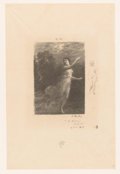 Nimf vlucht weg voor sater Gece dolaşan peri pastoral. İdiller ve idil parçaları. XXIV Gedichten van André Chénier (dizi adı) André Chénier