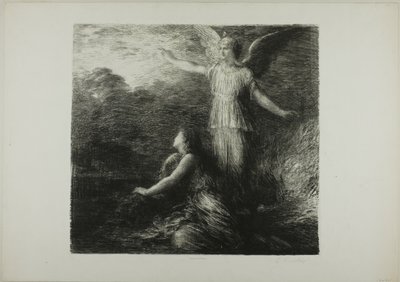 Cennet ve Peri (Açılış), ilk plaka by Ignace Henri Jean Fantin-Latour
