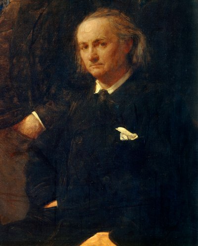 Charles Baudelaire'in Portresi - detayı: “” Eugene Delacroix'e Saygı”” Tablosu, Henri Fantin Latour (Fantin-Latour) by Ignace Henri Jean Fantin Latour