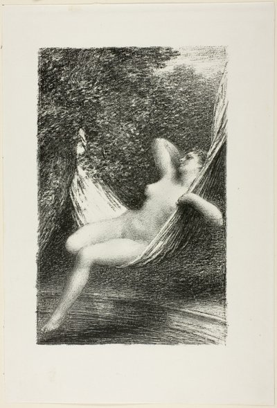 Yıkanan Sara by Ignace Henri Jean Fantin Latour