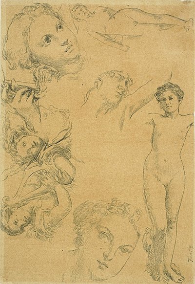 Çalışma Sayfası (çoğaltma) by Ignace Henri Jean Fantin Latour