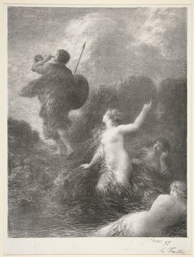 Siegfried ve Ren Bakireleri by Ignace Henri Jean Fantin Latour
