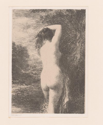 ayakta yüzücü baigneuse ilk kez by Ignace Henri Jean Fantin Latour