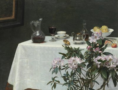 Natürmort: Bir Masanın Köşesi, 1873. by Ignace Henri Jean Fantin Latour