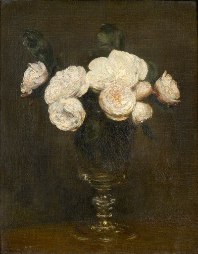 Natürmort: Malmaison Gülleri, 1872 by Ignace Henri Jean Fantin Latour