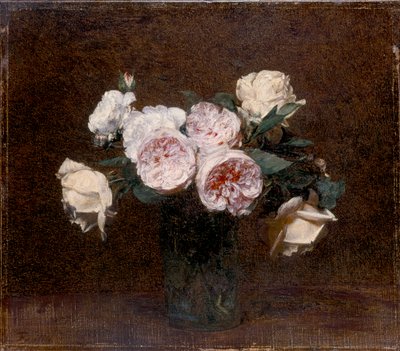 Natürmort: pembe, beyaz ve sarı Güller, 1894 by Ignace Henri Jean Fantin Latour