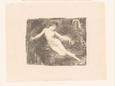 Çıplak, uyanan bir kadının incelenmesi Le Matin by Ignace Henri Jean Fantin Latour