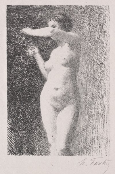 Havva için çalışma by Ignace Henri Jean Fantin Latour