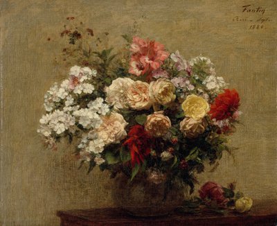 Yaz Çiçekleri, 1880. by Ignace Henri Jean Fantin Latour