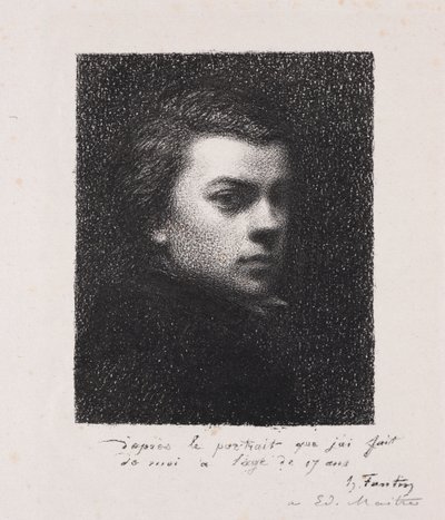 17 Yaşında Sanatçı by Ignace Henri Jean Fantin Latour