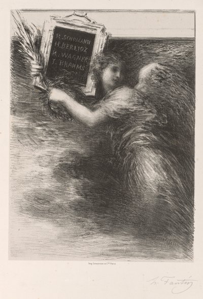 Müzik Dehası by Ignace Henri Jean Fantin Latour