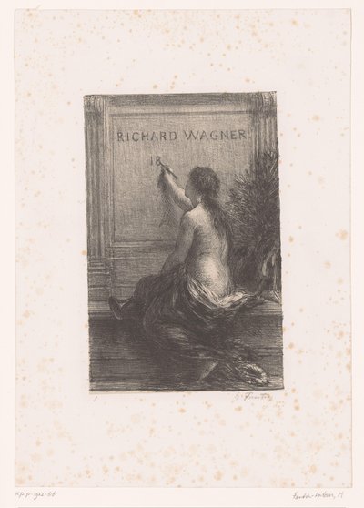 Başlık baskısı: Richard Wagner, sa vie et ses œuvres Richard Wagner (nesne üzerindeki başlık) Ölümsüzlük Richard Wagner