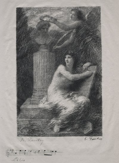 Berlioz'a (Küçük Tabak) by Ignace Henri Jean Fantin-Latour