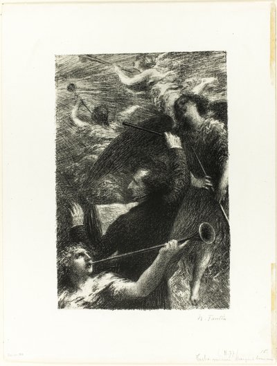 Trompetin tiz sesi by Ignace Henri Jean Fantin Latour