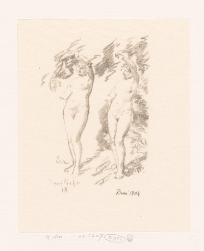 Eva tarafından iki çalışma by Ignace Henri Jean Fantin Latour