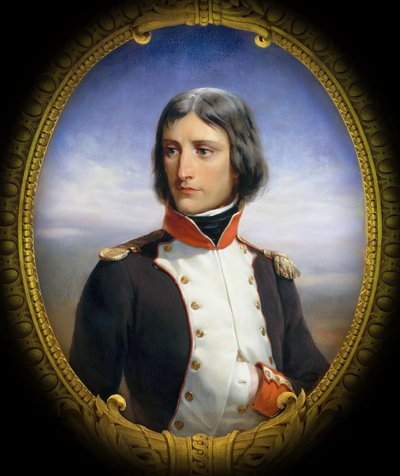 Napolyon Bonapart Korsikalı Cumhuriyetçi gönüllülerin 1 Taburu Yarbay olarak by Henri Felix Emmanuel Philippoteaux