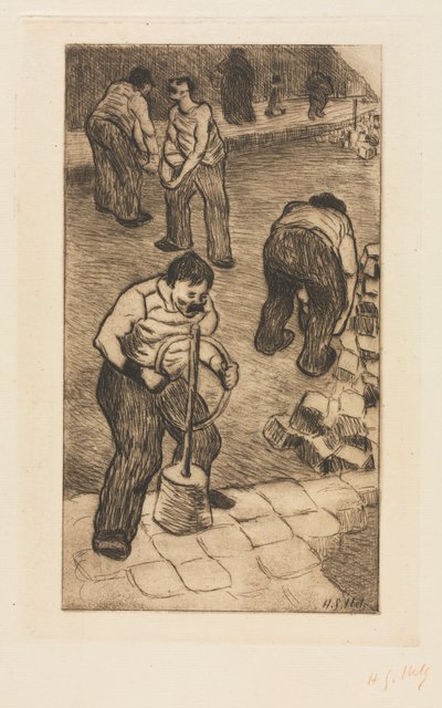 Sokak Döşemeciler by Henri Gabriel Ibels