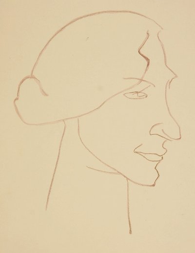 Profildeki Sophie by Henri Gaudier-Brzeska