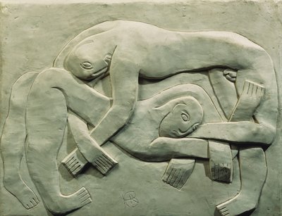 Güreşçiler by Henri Gaudier-Brzeska