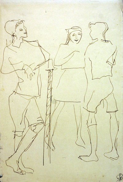 Parktaki çocuklar by Henri Gaudier Brzeska